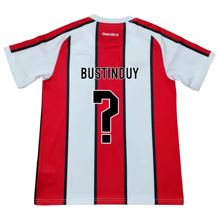 Danxen Homem Camisola Agustín Bustinduy #0 Branco Vermelho Preto Alternativa 2026/27 Camisa