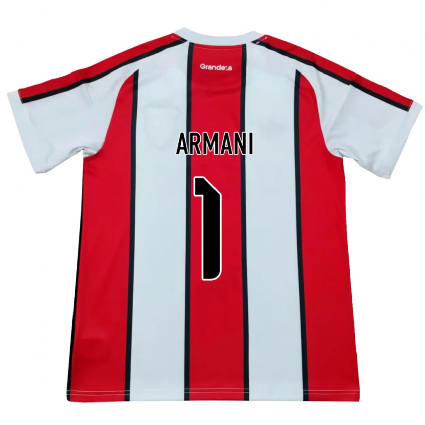 Danxen Homem Camisola Franco Armani #1 Branco Vermelho Preto Alternativa 2026/27 Camisa
