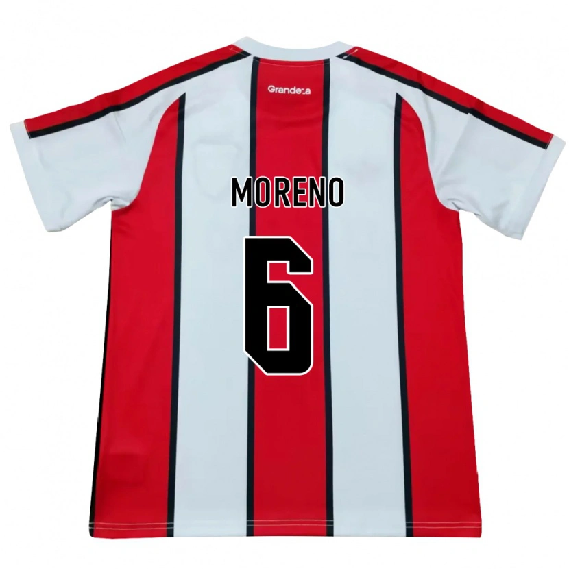 Danxen Homem Camisola Aníbal Moreno #6 Branco Vermelho Preto Alternativa 2026/27 Camisa