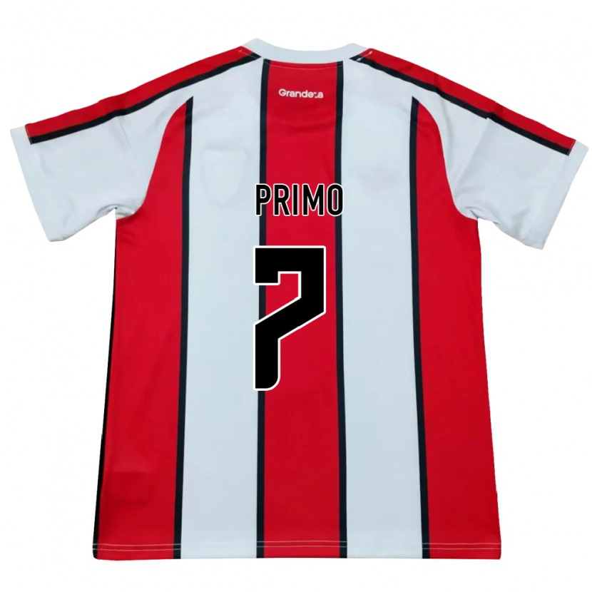Danxen Homem Camisola Catalina Primo #7 Branco Vermelho Preto Alternativa 2026/27 Camisa