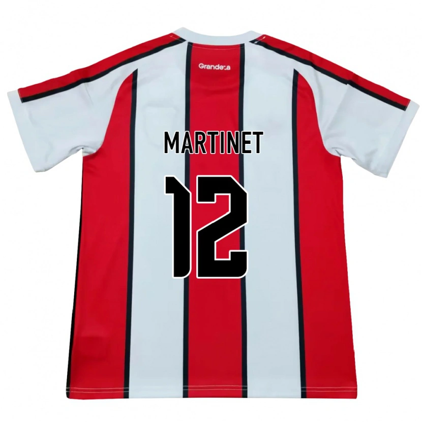 Danxen Homem Camisola Jeremías Martinet #12 Branco Vermelho Preto Alternativa 2026/27 Camisa