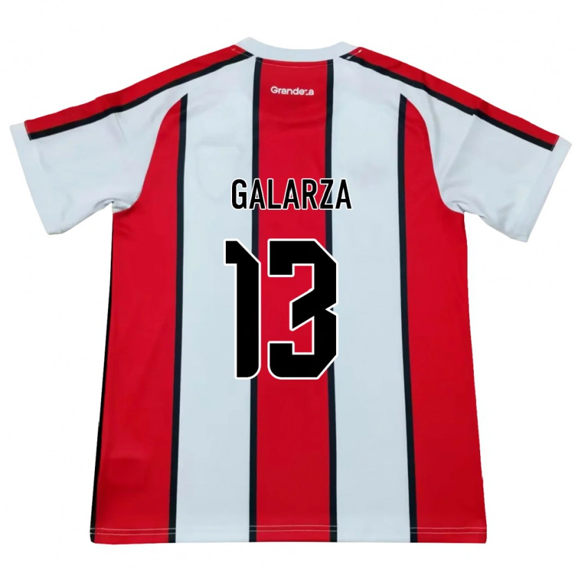 Danxen Homem Camisola Tomás Galarza #13 Branco Vermelho Preto Alternativa 2026/27 Camisa