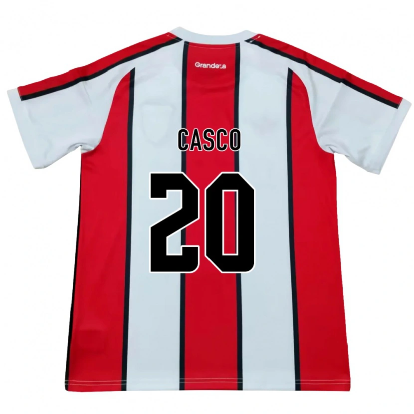 Danxen Homem Camisola Milton Casco #20 Branco Vermelho Preto Alternativa 2026/27 Camisa