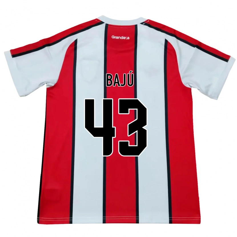 Danxen Homem Camisola Lisandro Bajú #43 Branco Vermelho Preto Alternativa 2026/27 Camisa