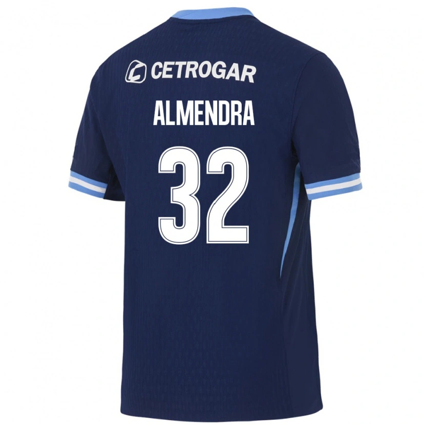 Danxen Homem Camisola Agustin Almendra #32 Azul Real Azul Claro Branco Alternativa 2026/27 Camisa