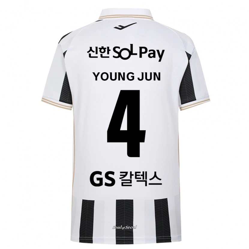Danxen Homem Camisola Young-Jun Lee #4 Branco Preto Alternativa 2026/27 Camisa