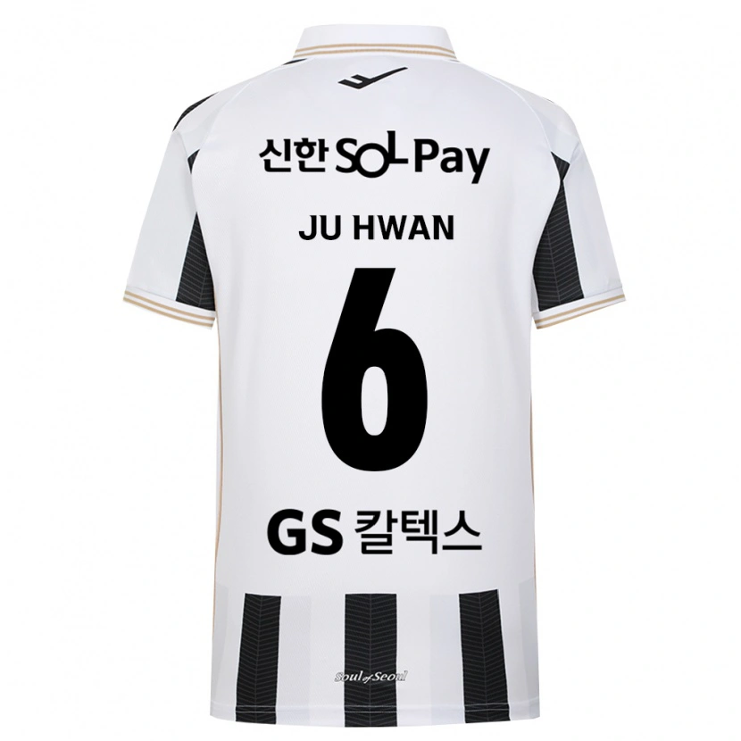 Danxen Homem Camisola Ju-Hwan Lee #6 Branco Preto Alternativa 2026/27 Camisa