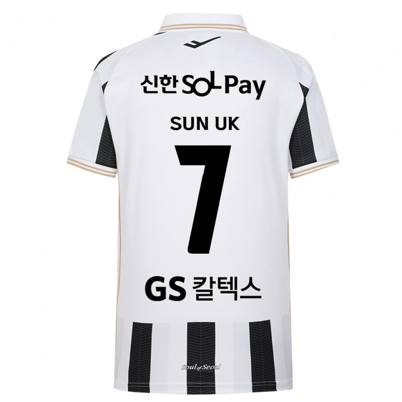 Danxen Homem Camisola Sun-Uk Park #7 Branco Preto Alternativa 2026/27 Camisa