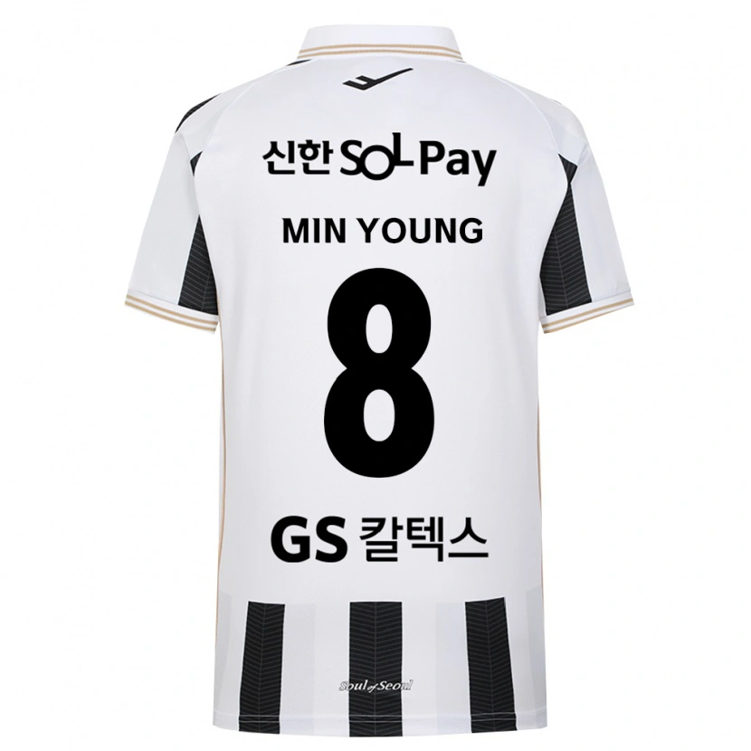 Danxen Homem Camisola Min-Young Gwak #8 Branco Preto Alternativa 2026/27 Camisa