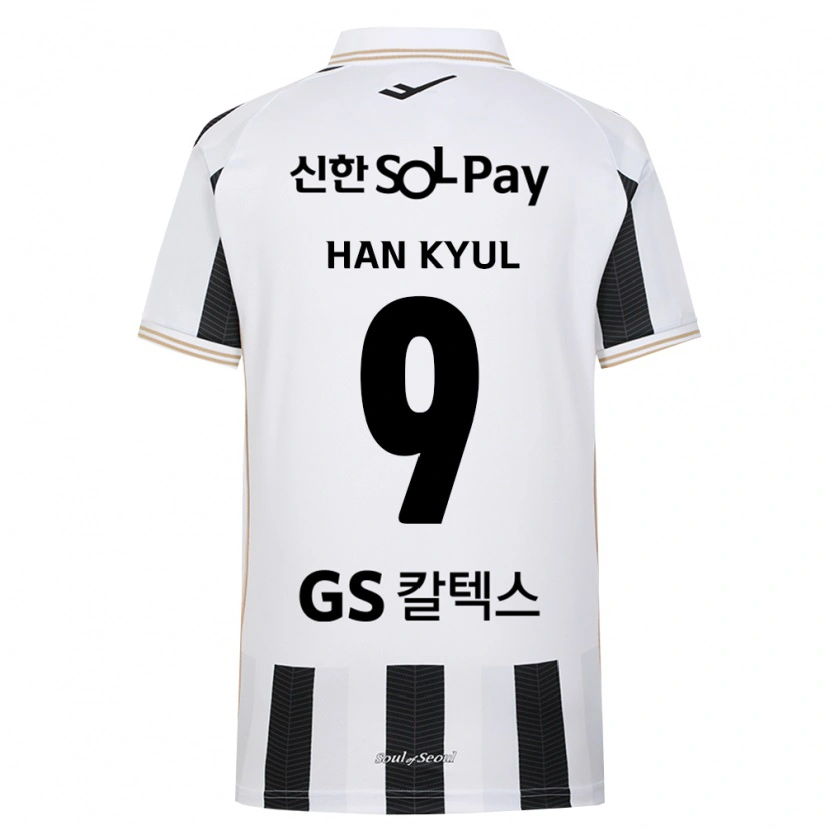 Danxen Homem Camisola Han-Kyul Park #9 Branco Preto Alternativa 2026/27 Camisa