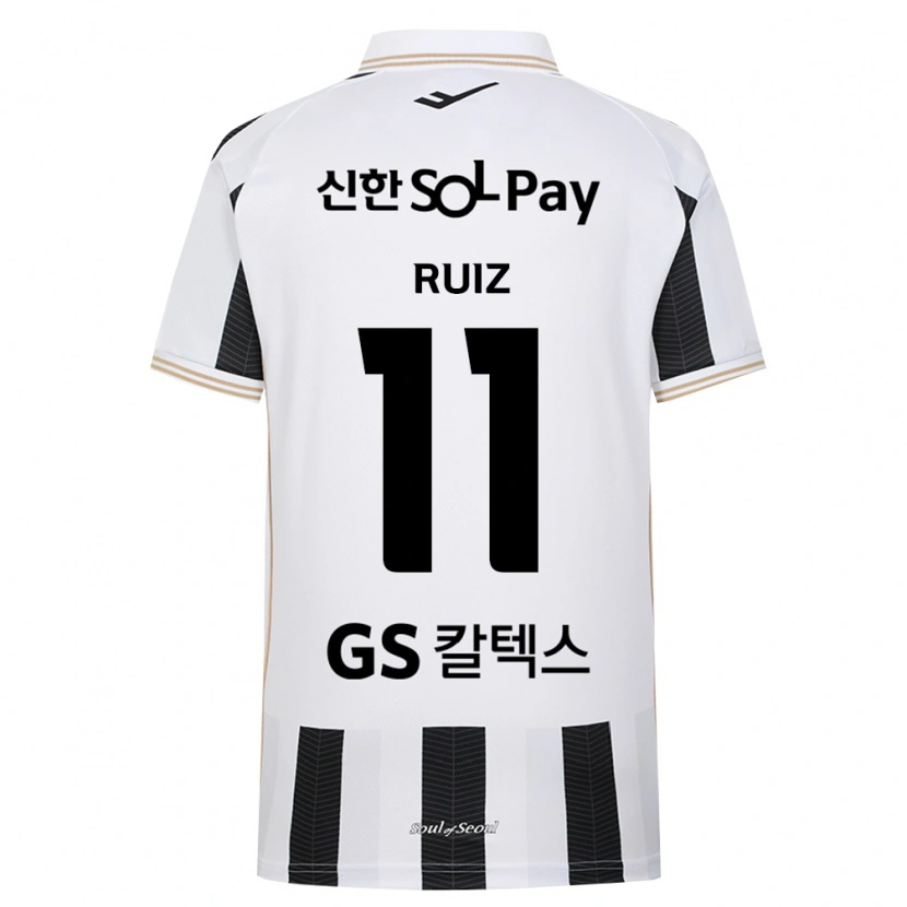 Danxen Homem Camisola Leonardo Ruiz #11 Branco Preto Alternativa 2026/27 Camisa