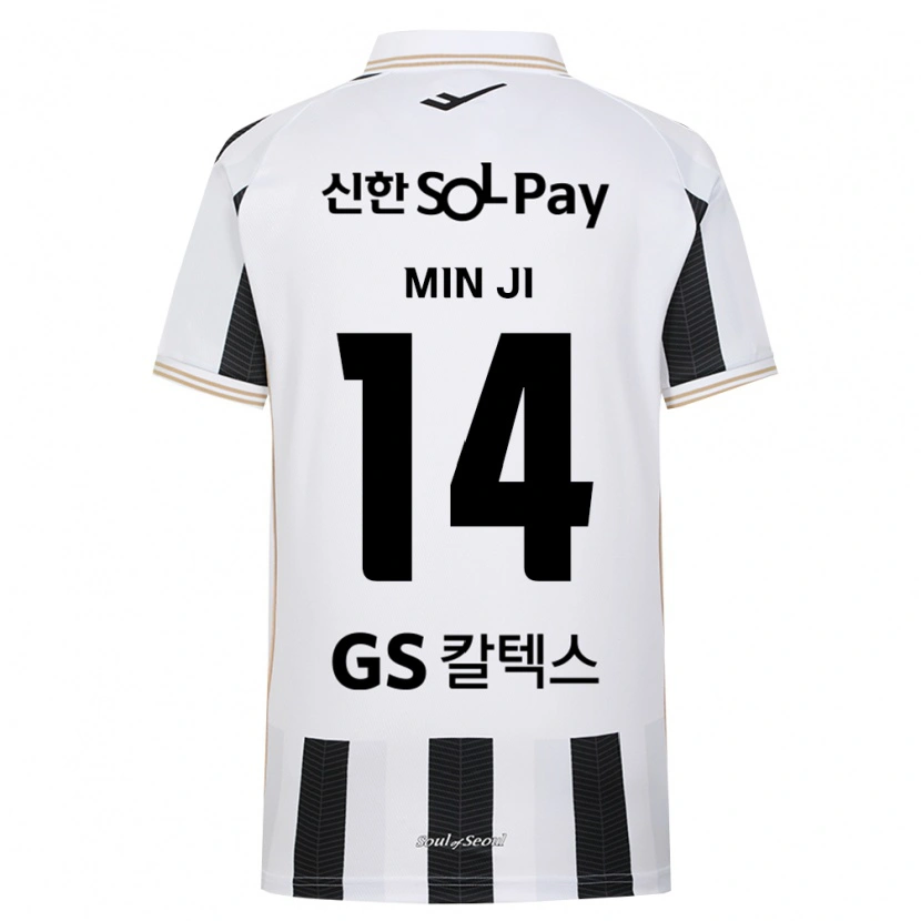 Danxen Homem Camisola Min-Ji Kim #14 Branco Preto Alternativa 2026/27 Camisa