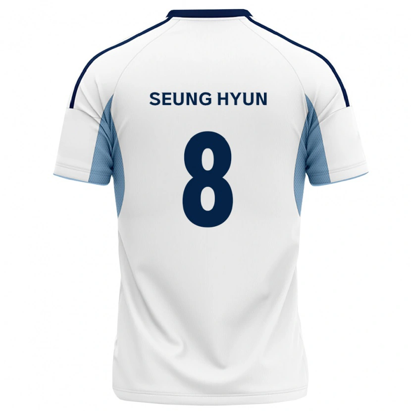 Danxen Homem Camisola Seung-Hyun Kim #8 Azul Real Branco Alternativa 2026/27 Camisa