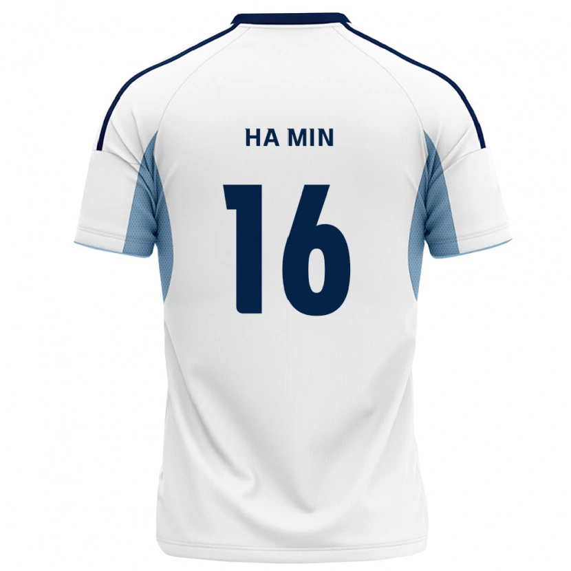 Danxen Homem Camisola Ha-Min Kim #16 Azul Real Branco Alternativa 2026/27 Camisa