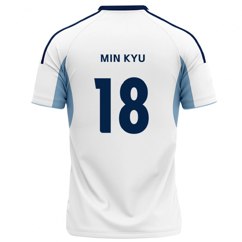 Danxen Homem Camisola Min-Kyu Joo #18 Azul Real Branco Alternativa 2026/27 Camisa