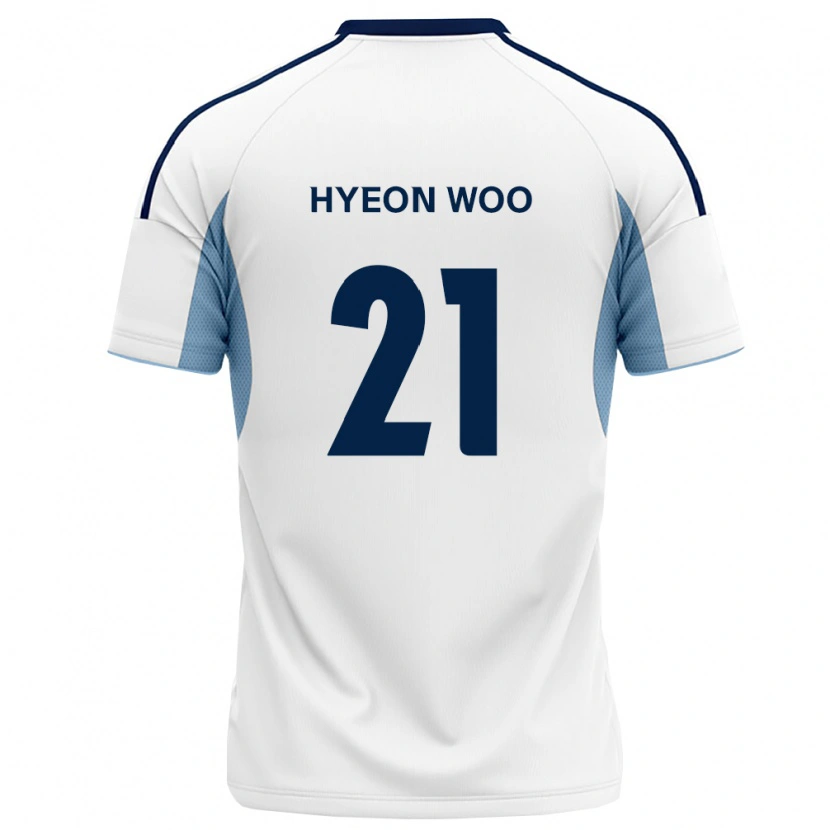 Danxen Homem Camisola Hyeon-Woo Jo #21 Azul Real Branco Alternativa 2026/27 Camisa