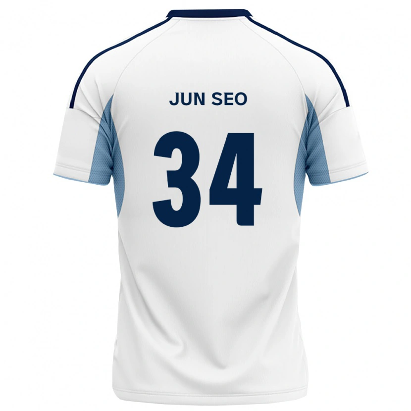 Danxen Homem Camisola Jun-Seo Kim #34 Azul Real Branco Alternativa 2026/27 Camisa