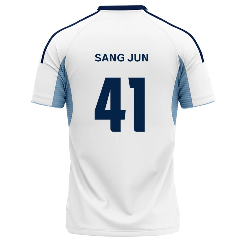 Danxen Homem Camisola Sang-Jun Park #41 Azul Real Branco Alternativa 2026/27 Camisa