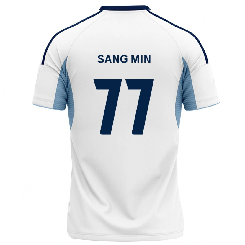 Danxen Homem Camisola Sang-Min Sim #77 Azul Real Branco Alternativa 2026/27 Camisa