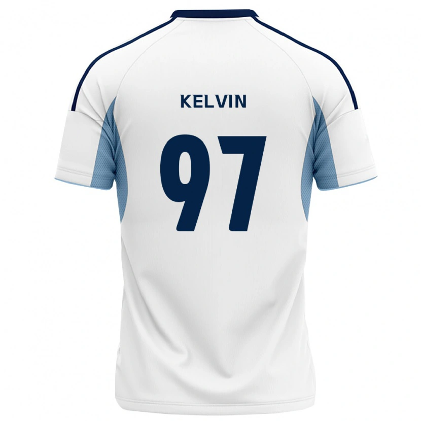 Danxen Homem Camisola Kelvin #97 Azul Real Branco Alternativa 2026/27 Camisa