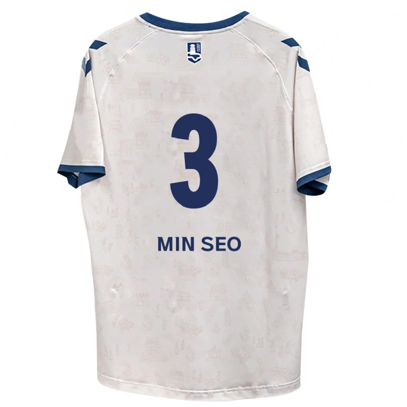 Danxen Homem Camisola Min-Seo Park #3 Azul Real Branco Alternativa 2026/27 Camisa