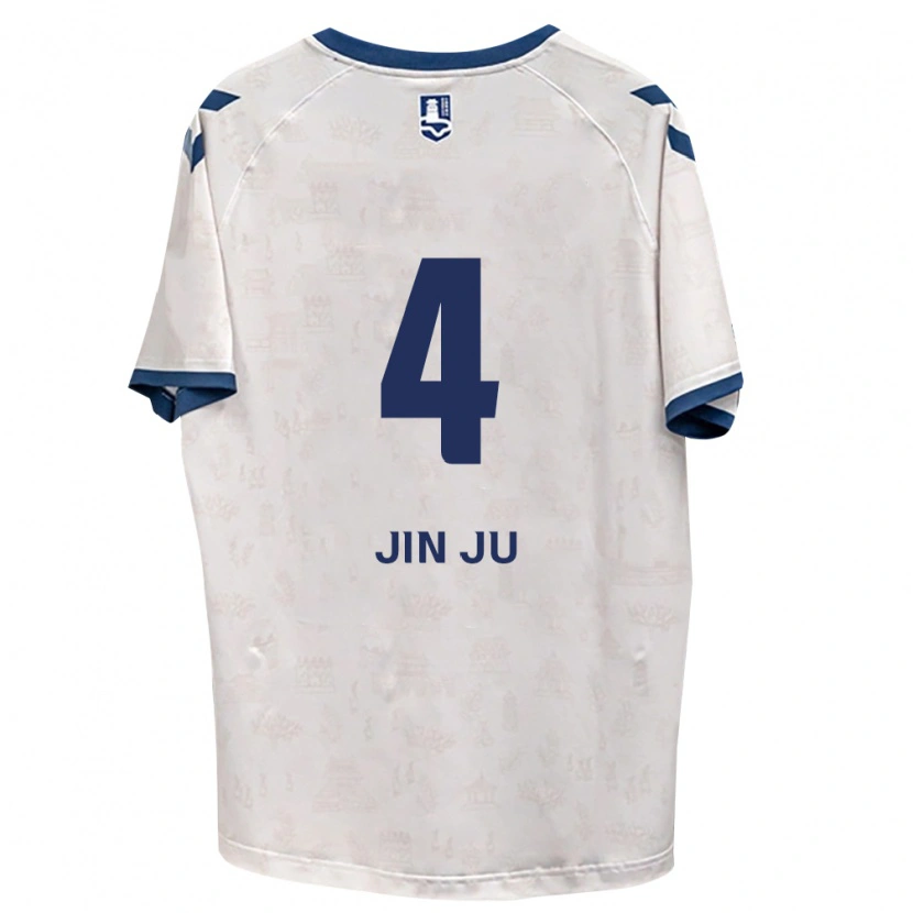 Danxen Homem Camisola Jin-Ju Seo #4 Azul Real Branco Alternativa 2026/27 Camisa