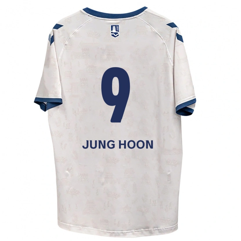 Danxen Homem Camisola Jung-Hoon Ji #9 Azul Real Branco Alternativa 2026/27 Camisa