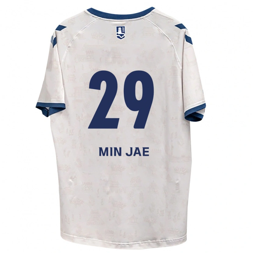 Danxen Homem Camisola Min-Jae Kang #29 Azul Real Branco Alternativa 2026/27 Camisa