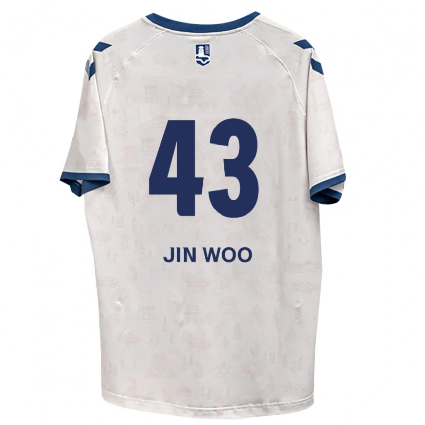Danxen Homem Camisola Jin-Woo Park #43 Azul Real Branco Alternativa 2026/27 Camisa