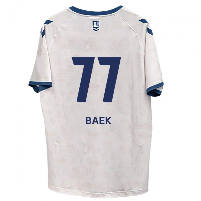 Danxen Homem Camisola Kyeong Baek #77 Azul Real Branco Alternativa 2026/27 Camisa
