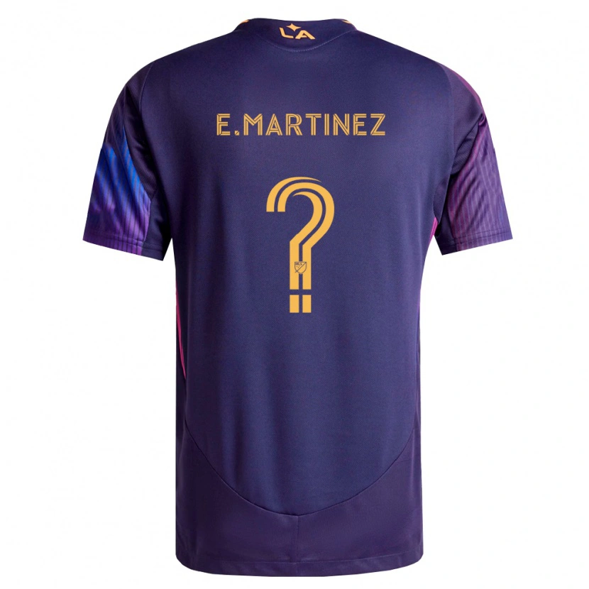 Danxen Homem Camisola Enrique Martinez #0 Roxo Escuro Amarelo Alternativa 2026/27 Camisa