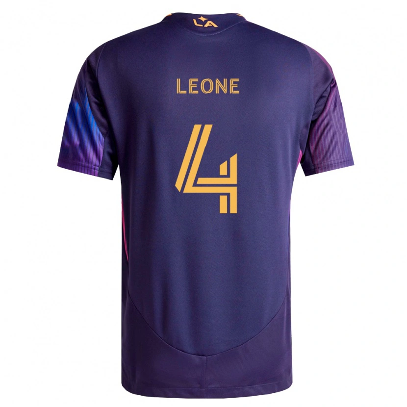 Danxen Homem Camisola Matthew Leone #4 Roxo Escuro Amarelo Alternativa 2026/27 Camisa