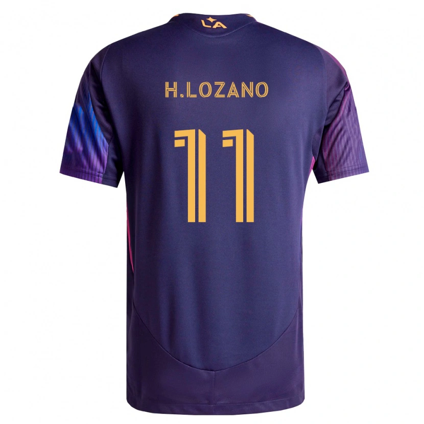 Danxen Homem Camisola Hirving Lozano #11 Roxo Escuro Amarelo Alternativa 2026/27 Camisa
