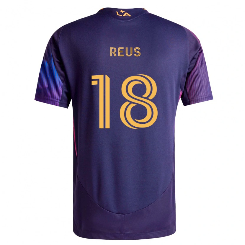 Danxen Homem Camisola Marco Reus #18 Roxo Escuro Amarelo Alternativa 2026/27 Camisa