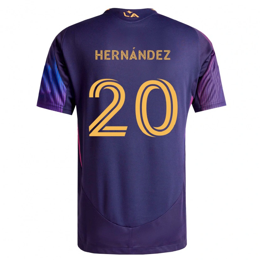 Danxen Homem Camisola Roberto Hernández #20 Roxo Escuro Amarelo Alternativa 2026/27 Camisa