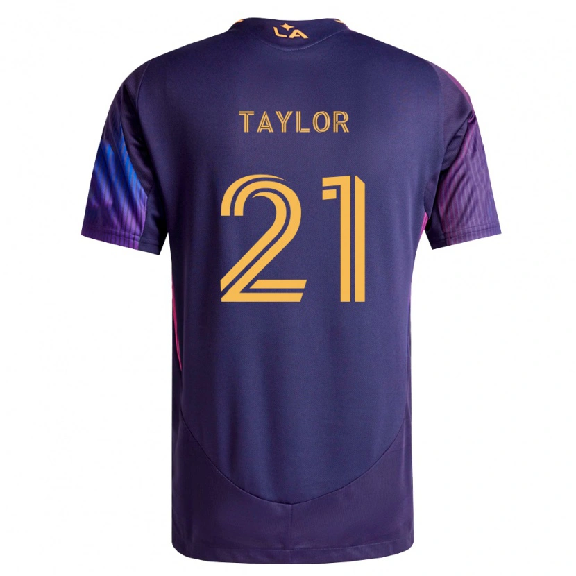 Danxen Homem Camisola Robert Taylor #21 Roxo Escuro Amarelo Alternativa 2026/27 Camisa