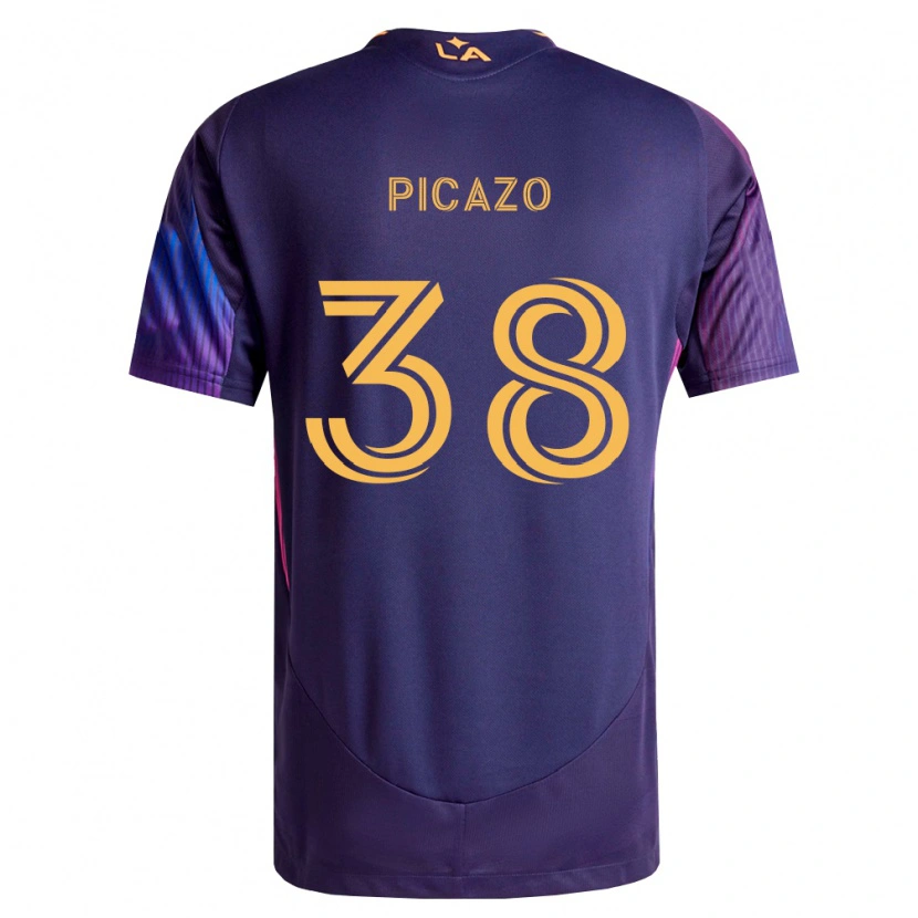 Danxen Homem Camisola Axel Picazo #38 Roxo Escuro Amarelo Alternativa 2026/27 Camisa