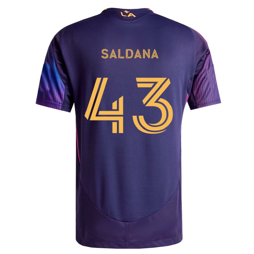 Danxen Homem Camisola Adam Saldaña #43 Roxo Escuro Amarelo Alternativa 2026/27 Camisa