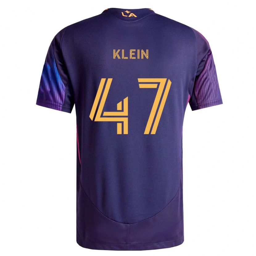 Danxen Homem Camisola Carson Klein #47 Roxo Escuro Amarelo Alternativa 2026/27 Camisa