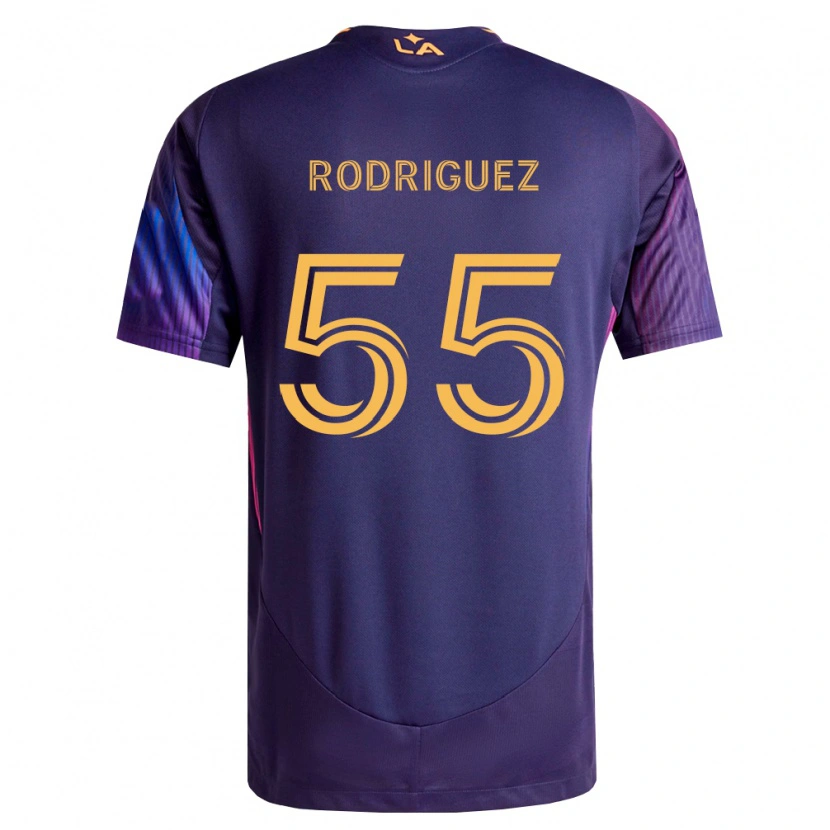 Danxen Homem Camisola Diego Rodriguez #55 Roxo Escuro Amarelo Alternativa 2026/27 Camisa