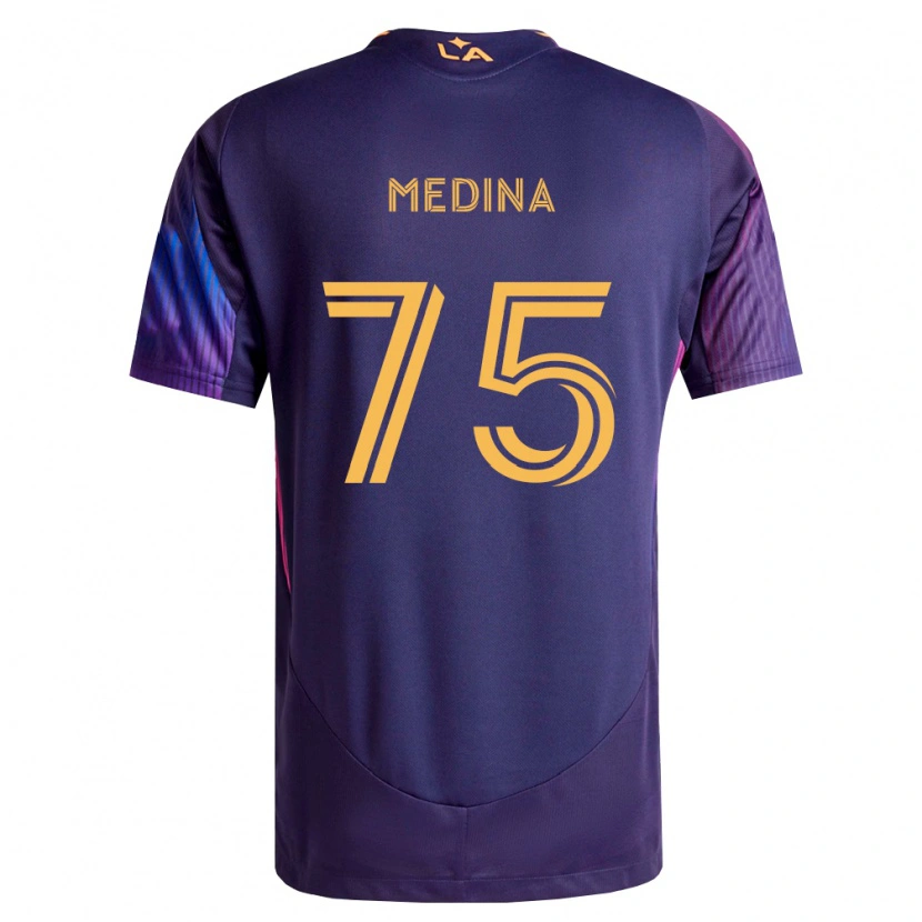 Danxen Homem Camisola Aaron Medina #75 Roxo Escuro Amarelo Alternativa 2026/27 Camisa
