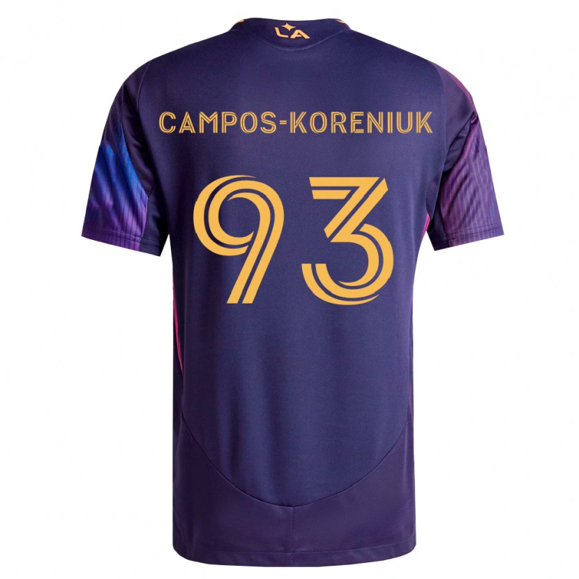 Danxen Homem Camisola K Campos-Koreniuk #93 Roxo Escuro Amarelo Alternativa 2026/27 Camisa