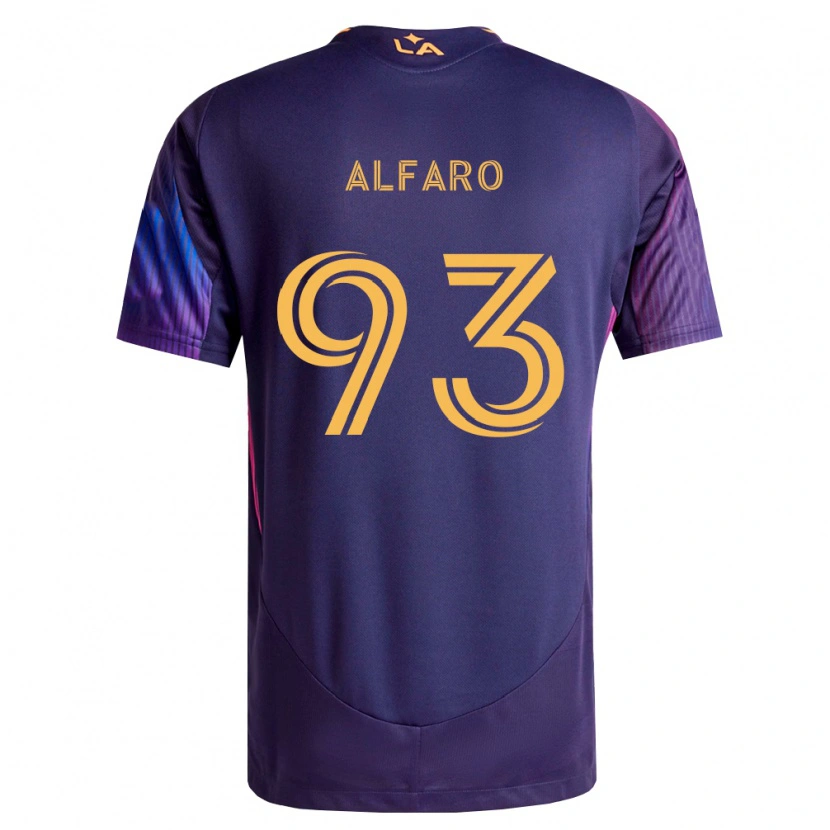 Danxen Homem Camisola Tony Alfaro #93 Roxo Escuro Amarelo Alternativa 2026/27 Camisa