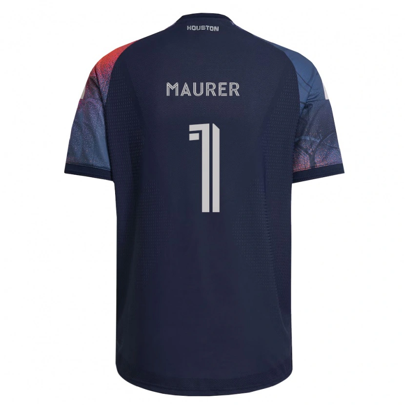 Danxen Homem Camisola Jimmy Maurer #1 Azul Profundo Branco Laranja Alternativa 2026/27 Camisa