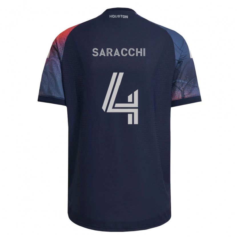 Danxen Homem Camisola Marcelo Saracchi #4 Azul Profundo Branco Laranja Alternativa 2026/27 Camisa