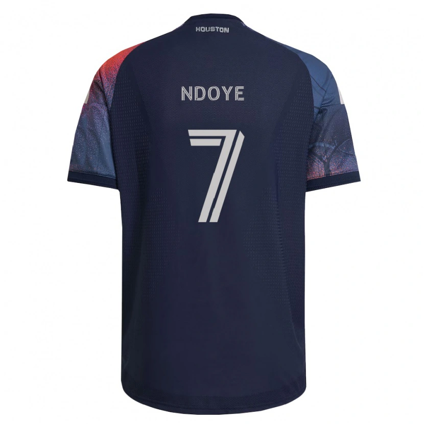 Danxen Homem Camisola Papa Ndoye #7 Azul Profundo Branco Laranja Alternativa 2026/27 Camisa