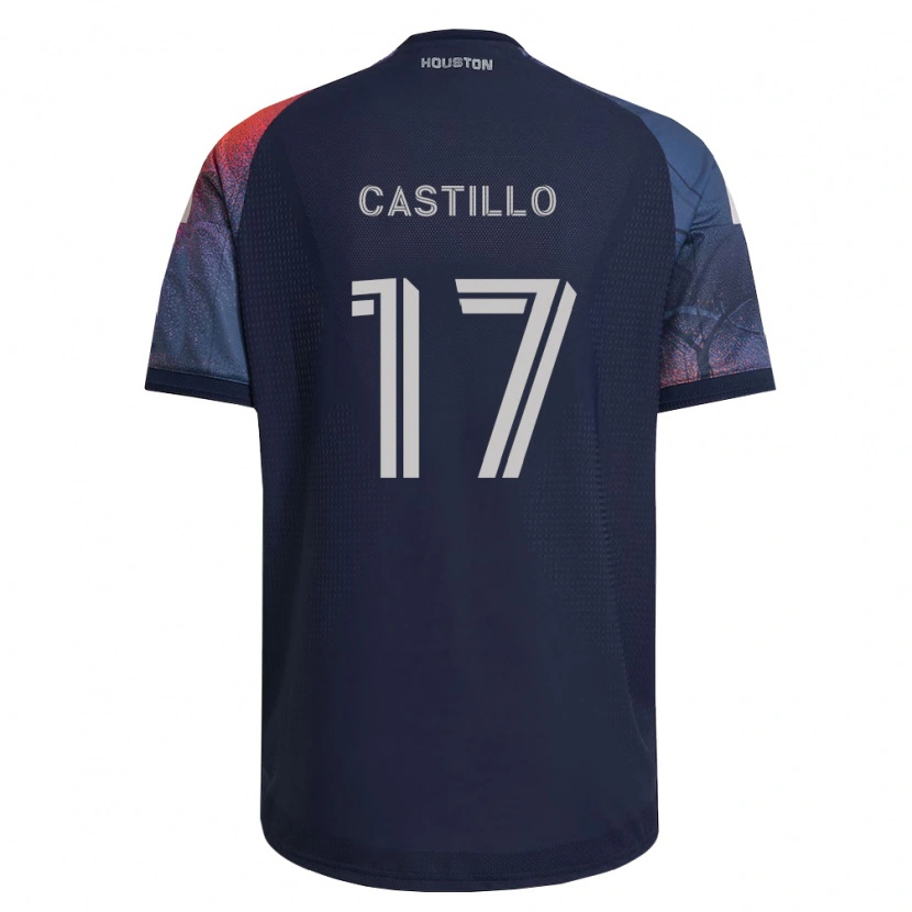 Danxen Homem Camisola Joyner Castillo #17 Azul Profundo Branco Laranja Alternativa 2026/27 Camisa