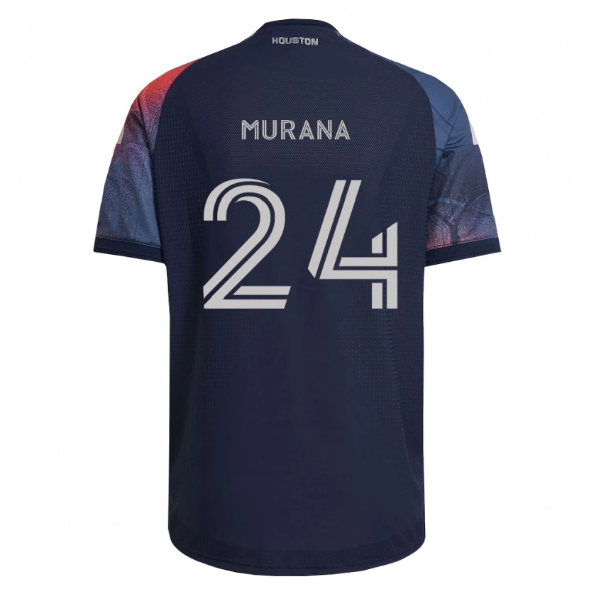 Danxen Homem Camisola Mujeeb Murana #24 Azul Profundo Branco Laranja Alternativa 2026/27 Camisa