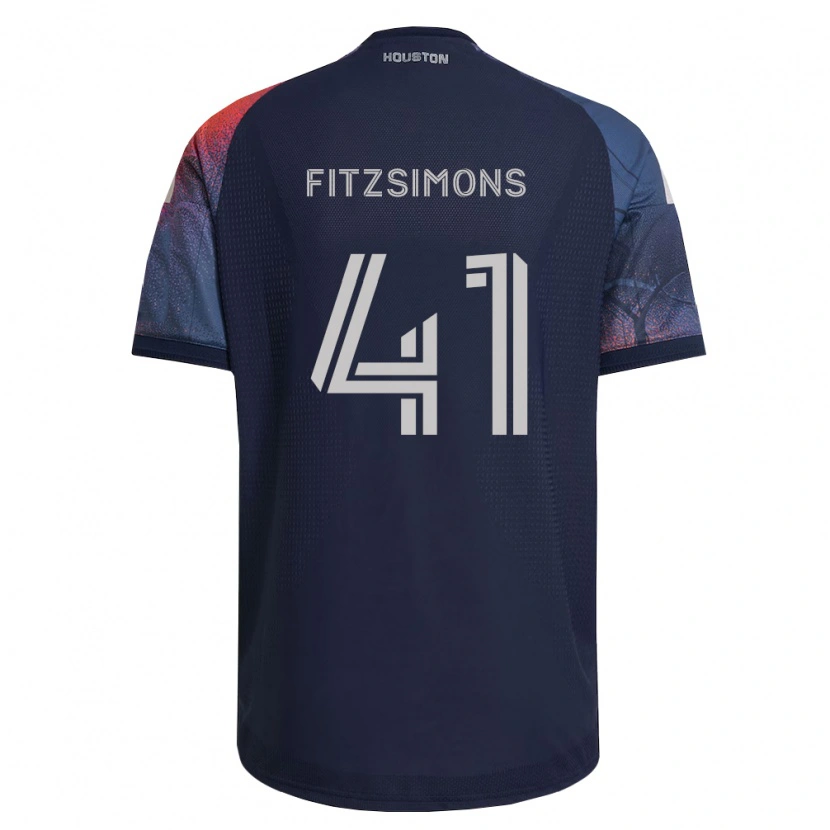 Danxen Homem Camisola Brogan Fitzsimons #41 Azul Profundo Branco Laranja Alternativa 2026/27 Camisa