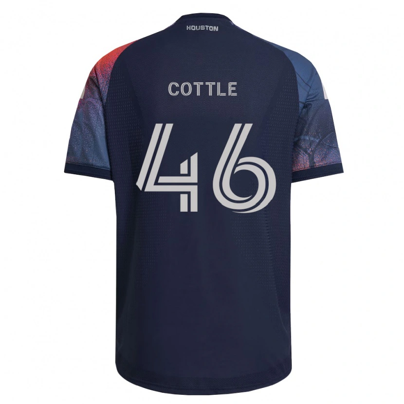Danxen Homem Camisola Tristan Cottle #46 Azul Profundo Branco Laranja Alternativa 2026/27 Camisa